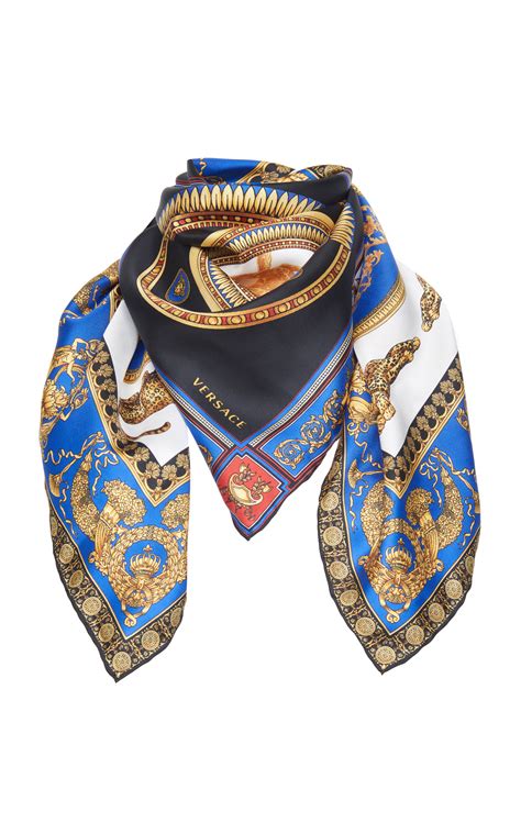 versace mens ribbed wool scarf|versace printed silk scarf.